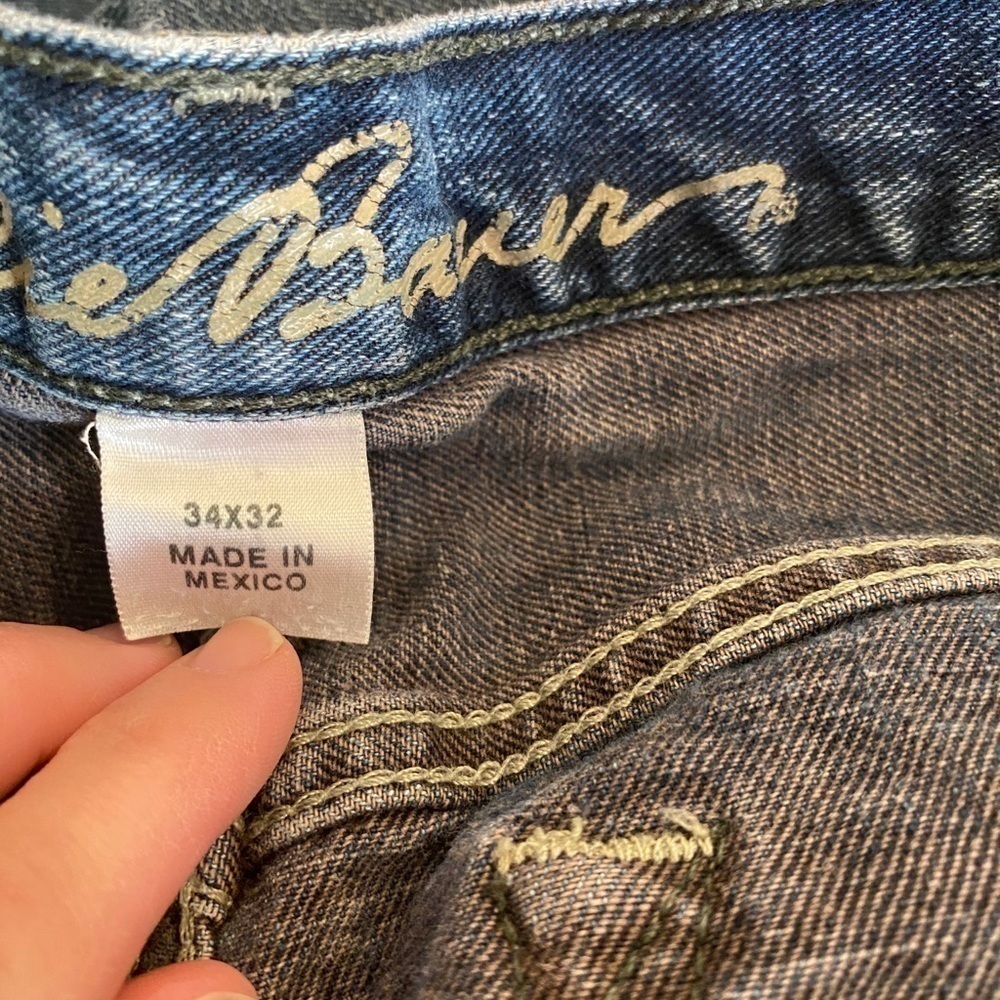 EDDIE BAUER Relaxed Fit Jeans 32x30 Logo Patch - Picture 7 of 7